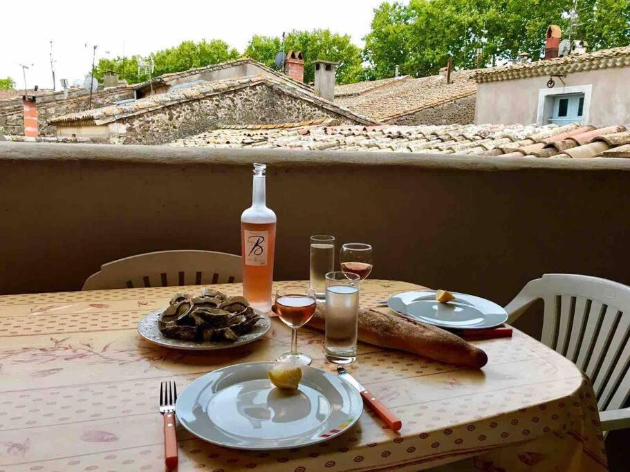 Saint-Thibéry Historic French Townhouseヴィラ エクステリア 写真